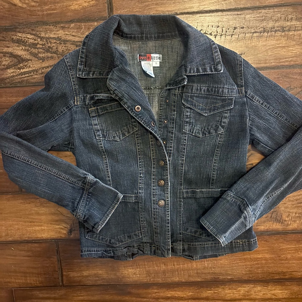 Live a Little Dark Wash Jean Jacket